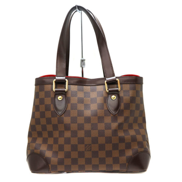 2057 2 Louis Vuitton Hampstead PM Damier Ebene Tote Bag Brown