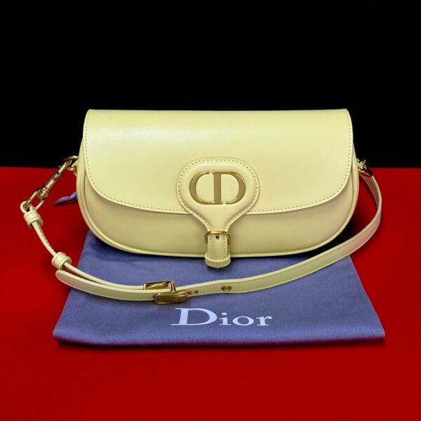 20749 1 Christian Dior Bobby East West Calf Leather Shoulder Bag Yellow