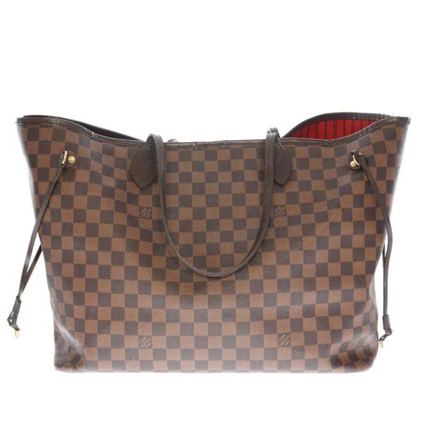 21 104 3 Louis Vuitton Neverfull GM Damier Ebene Tote Bag Brown