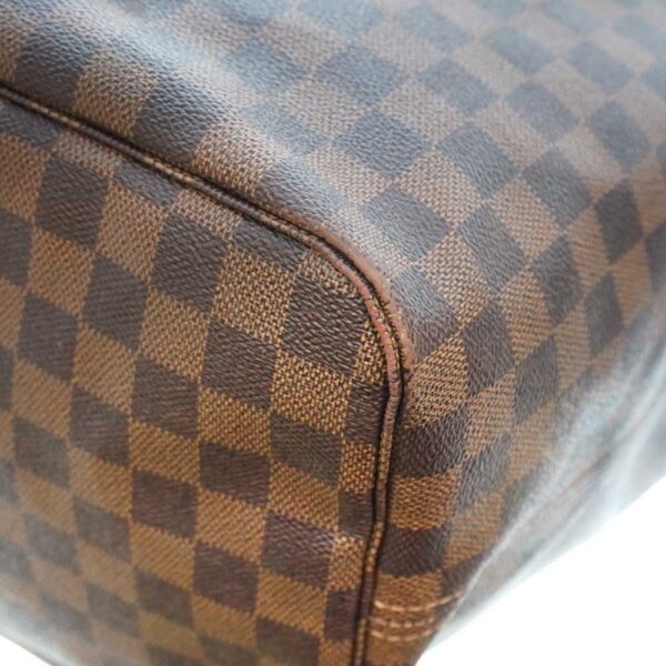 21 104 5 Louis Vuitton Neverfull GM Damier Ebene Tote Bag Brown