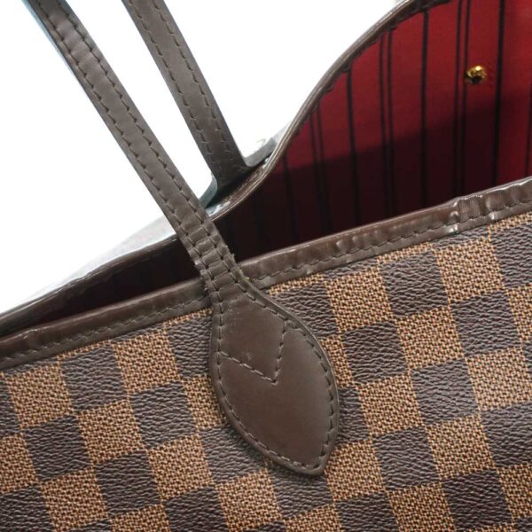 21 104 7 Louis Vuitton Neverfull GM Damier Ebene Tote Bag Brown