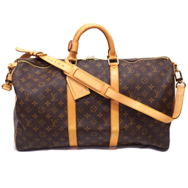 21 1120 1 Louis Vuitton Keepall Bandouliere 50 Bag Canvas Brown