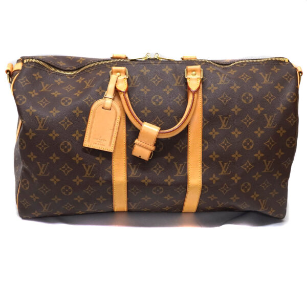 21 1120 2 Louis Vuitton Keepall Bandouliere 50 Bag Canvas Brown