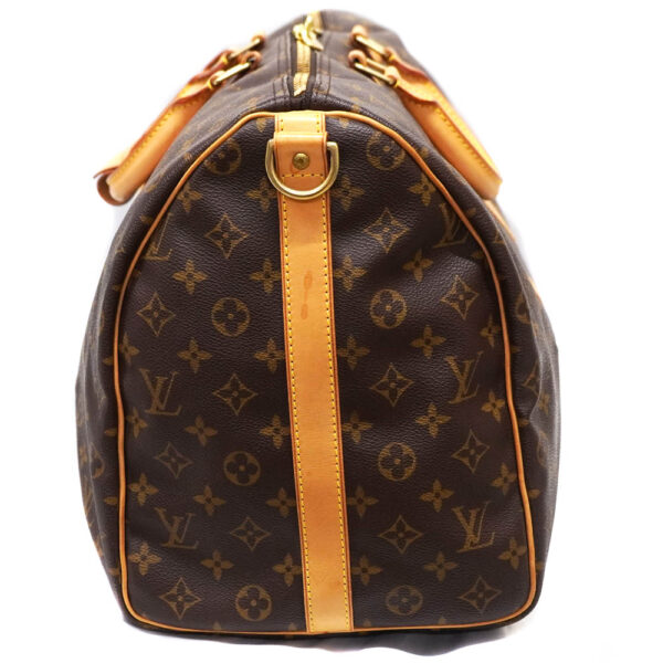 21 1120 4 Louis Vuitton Keepall Bandouliere 50 Bag Canvas Brown