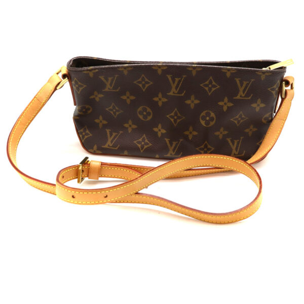 21 1357 2 Louis Vuitton Trotter Shoulder Bag Monogram Canvas Brown