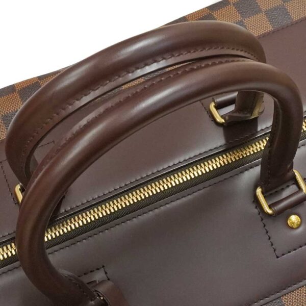 21 1718 10 Louis Vuitton Greenwich GM Damier Ebene Travel Bag Brown