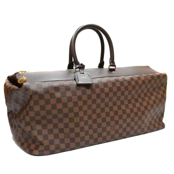 21 1718 Louis Vuitton Greenwich GM Damier Ebene Travel Bag Brown