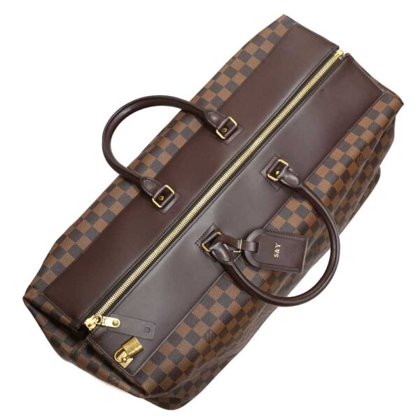 21 1718 7 Louis Vuitton Greenwich GM Damier Ebene Travel Bag Brown