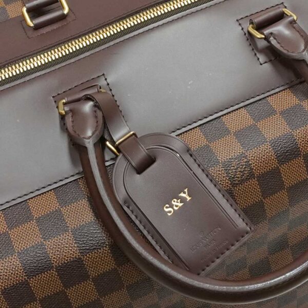 21 1718 9 Louis Vuitton Greenwich GM Damier Ebene Travel Bag Brown