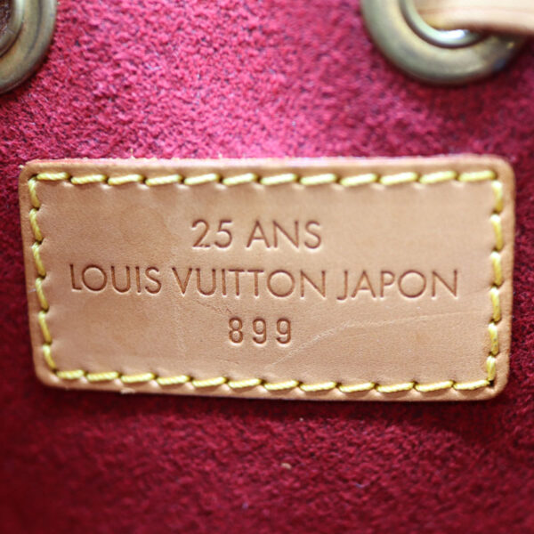 21 1743 12 Louis Vuitton Mini Noe Handbag Monogram Canvas Brown