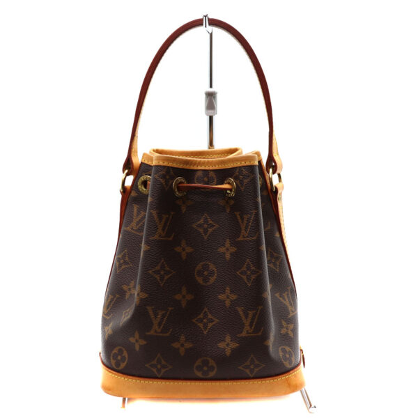 21 1743 2 Louis Vuitton Mini Noe Handbag Monogram Canvas Brown