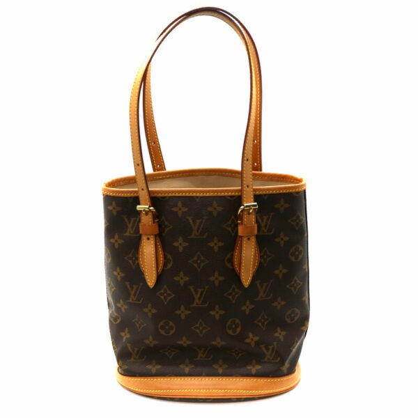 21 1987 2 Louis Vuitton Bucket PM Shoulder Bag Monogram Canvas Brown