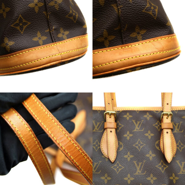 21 1987 6 Louis Vuitton Bucket PM Shoulder Bag Monogram Canvas Brown