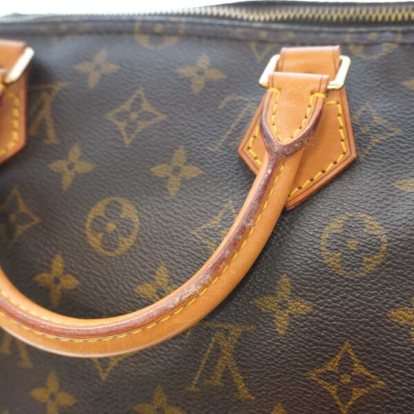 21 209 10 Louis Vuitton Speedy 35 Monogram Canvas Bag Brown