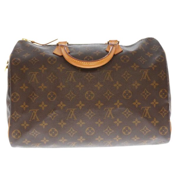 21 209 3 Louis Vuitton Speedy 35 Monogram Canvas Bag Brown