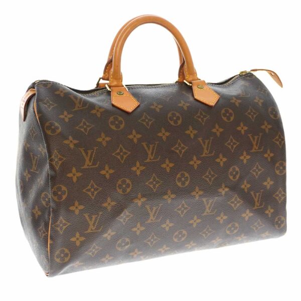 21 209 Louis Vuitton Speedy 35 Monogram Canvas Bag Brown