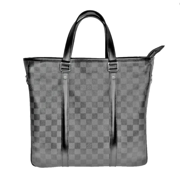 21 225 1 Louis Vuitton Tadao PM Tote Bag Damier Graphite Black