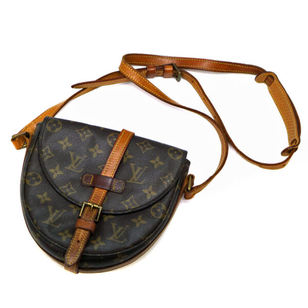 21 2455 1 Louis Vuitton Chantilly PM Monogram Canvas Shoulder Bag Brown