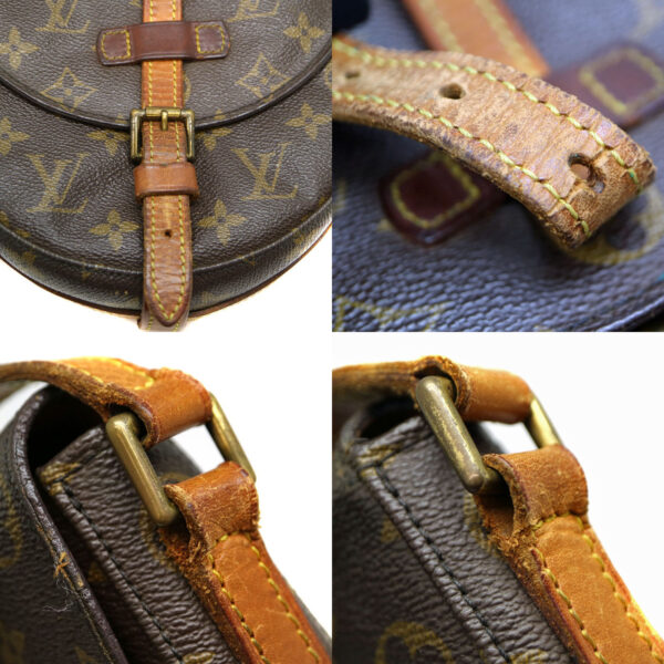 21 2455 6 Louis Vuitton Chantilly PM Monogram Canvas Shoulder Bag Brown