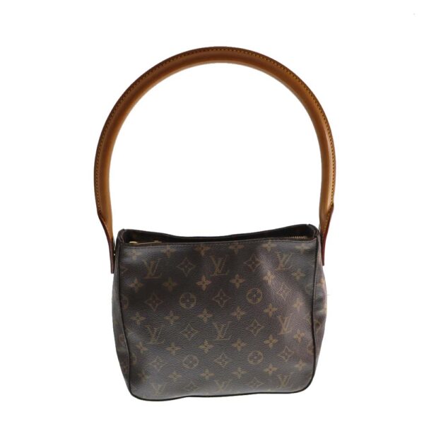 21 2509 2 Louis Vuitton Looping MM Shoulder Bag Monogram Canvas Brown