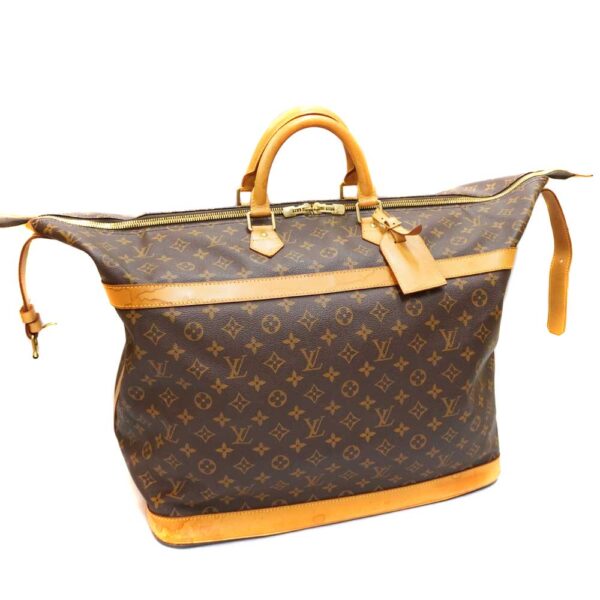 21 2554 2 Louis Vuitton Cruiser 45 Monogram Canvas Travel Bag Brown