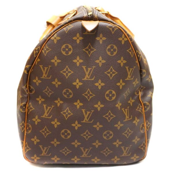 21 2559 2 Louis Vuitton Keepall 55 Monogram Canvas Travel Bag Brown