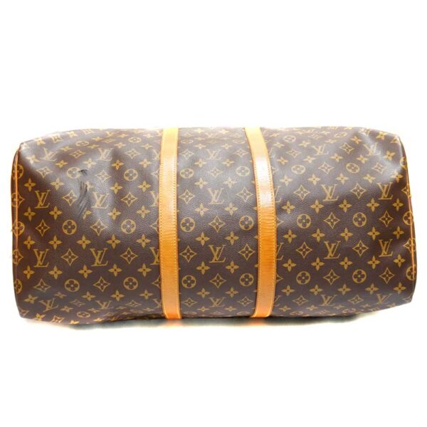 21 2559 4 Louis Vuitton Keepall 55 Monogram Canvas Travel Bag Brown