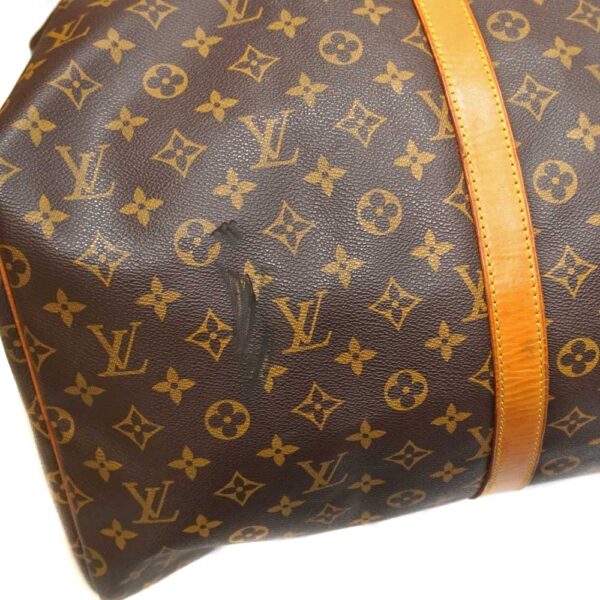 21 2559 7 Louis Vuitton Keepall 55 Monogram Canvas Travel Bag Brown