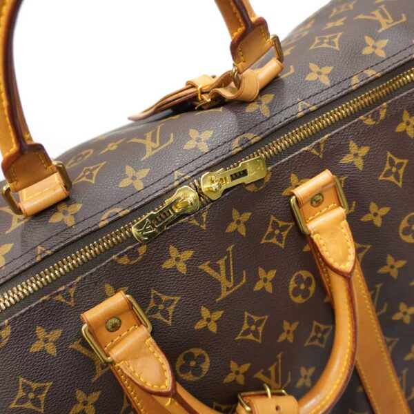 21 2559 9 Louis Vuitton Keepall 55 Monogram Canvas Travel Bag Brown