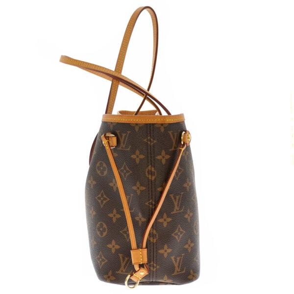 21 2790 2 Louis Vuitton Neverfull PM Monogram Canvas Tote Bag Brown Pink