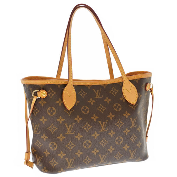 21 2790 Louis Vuitton Neverfull PM Monogram Canvas Tote Bag Brown Pink