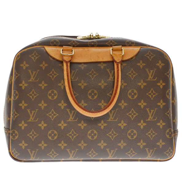 21 3018 3 Louis Vuitton Deauville Monogram Canvas Vanity Bag Brown