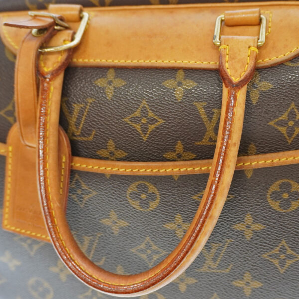 21 3018 9 Louis Vuitton Deauville Monogram Canvas Vanity Bag Brown