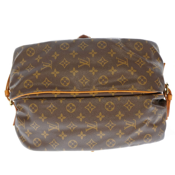 21 3021 4 Louis Vuitton Saumur 35 Monogram Canvas Crossbody Bag Brown