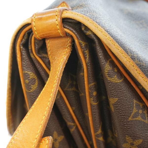 21 3021 7 Louis Vuitton Saumur 35 Monogram Canvas Crossbody Bag Brown