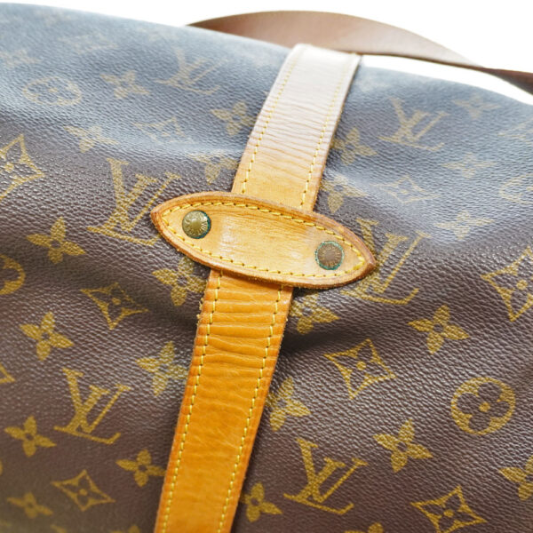 21 3021 8 Louis Vuitton Saumur 35 Monogram Canvas Crossbody Bag Brown