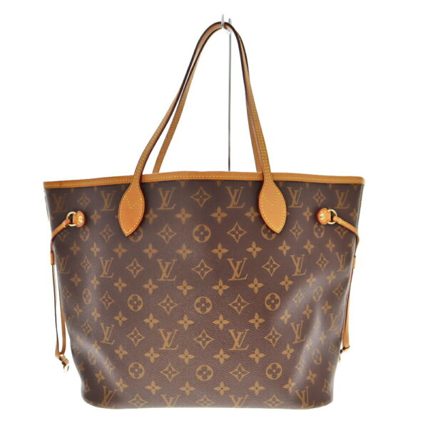 21 3146 2 Louis Vuitton Neverfull MM Tote Bag Monogram Canvas Brown Pink