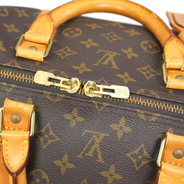 21 3219 11 Louis Vuitton Keepall 55 Monogram Canvas Bag Brown