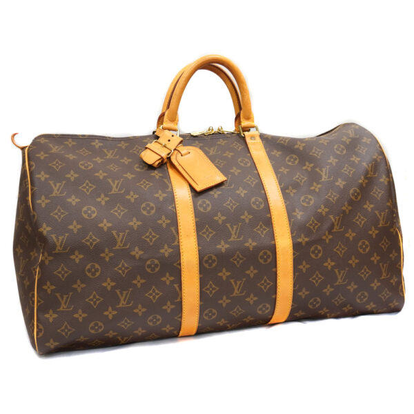 21 3219 Louis Vuitton Keepall 55 Monogram Canvas Bag Brown