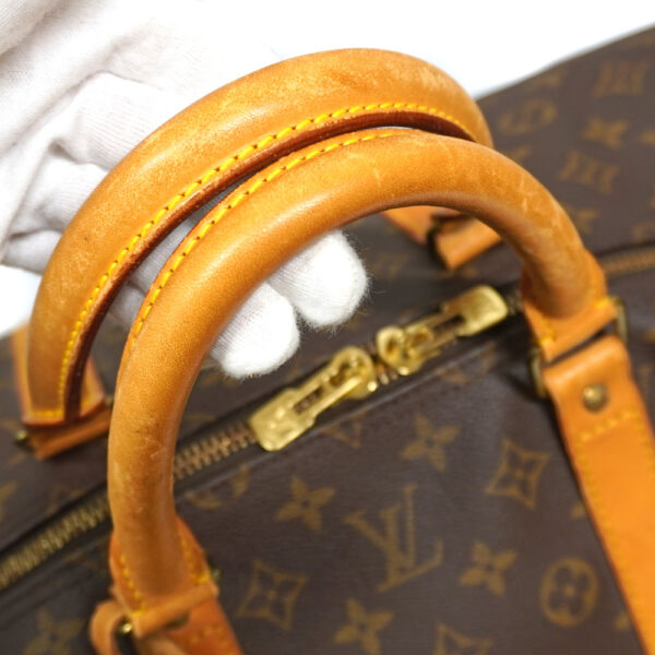 21 3219 9 Louis Vuitton Keepall 55 Monogram Canvas Bag Brown