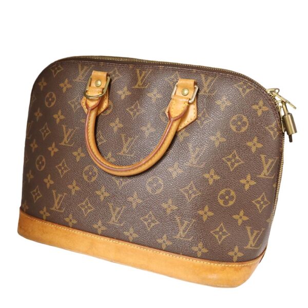 21 3588 2 Louis Vuitton Alma Handbag Monogram Canvas Brown