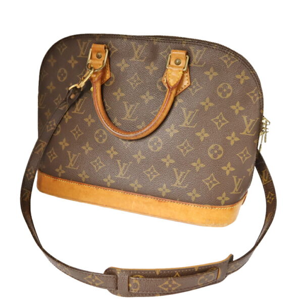 21 3767 2 Louis Vuitton Alma Handbag Monogram Canvas Brown