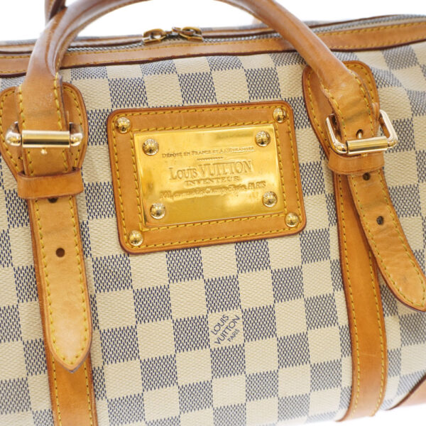 21 3837 6 Louis Vuitton Berkley Damier Azur Handbag White