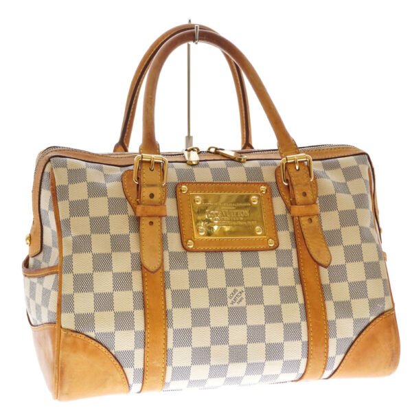 21 3837 Louis Vuitton Berkley Damier Azur Handbag White