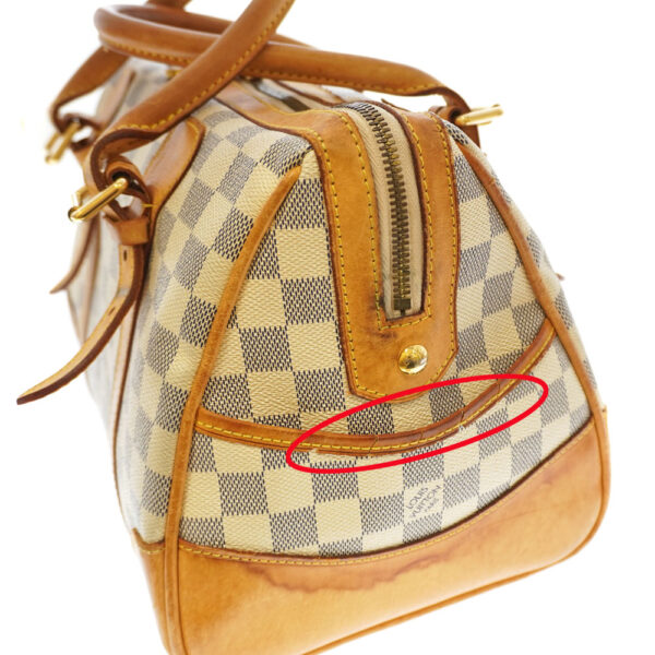 21 3837 7 Louis Vuitton Berkley Damier Azur Handbag White