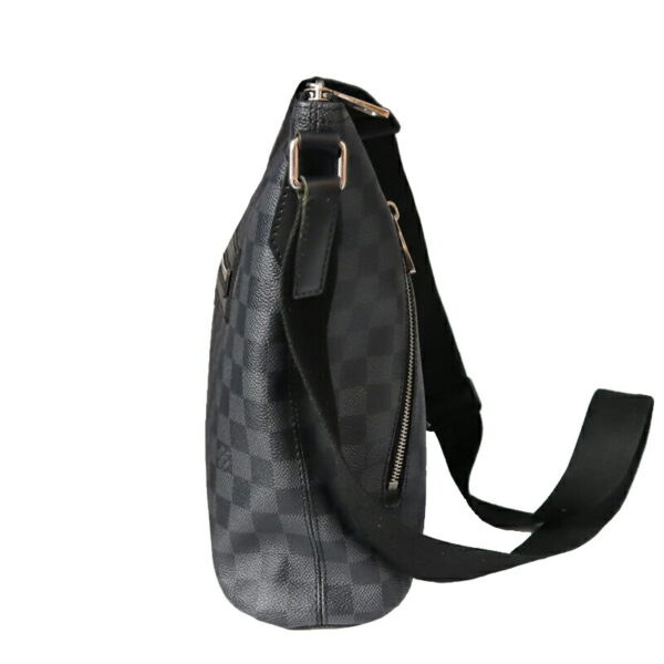 21 4100 3 Louis Vuitton Mick MM Shoulder Bag Damier Graphite Black