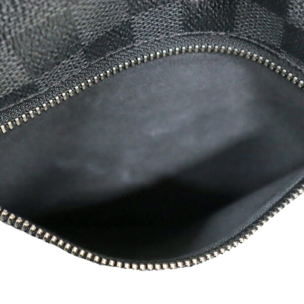 21 4100 8 Louis Vuitton Mick MM Shoulder Bag Damier Graphite Black