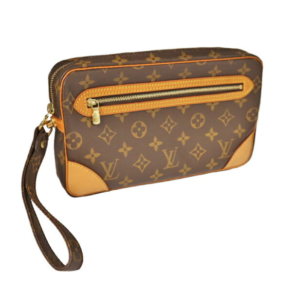 21 4365 1 Louis Vuitton Marly Dragonne GM Pouch Monogram Canvas Brown