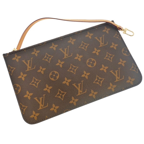 21 4445 12 Louis Vuitton Neverfull MM Tote Bag Canvas Brown