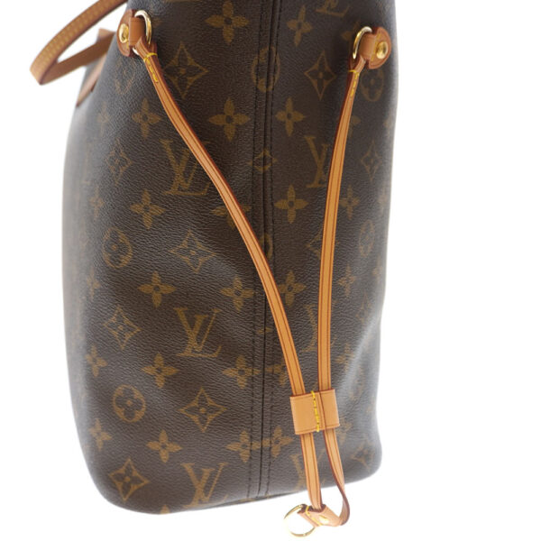 21 4445 6 Louis Vuitton Neverfull MM Tote Bag Canvas Brown